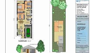 Narrow lot house plans, floor plans & designs. Single Story Narrow Lot Homes Plans Perth Low Res House Plans 53591