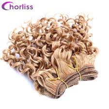3.7 out of 5 stars 588. Chorliss Pure Dark Blonde Weave Afro Kinky Curly Hair Weaving Synthetic Hair Extensions Crochet Hair Weft 105g Lot 3pcs Lot Buy At The Price Of 5 39 In Aliexpress Com Imall Com