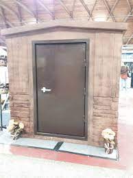 It S An Above Ground Storm Shelter That Looks Like A Shed In Backyard This Is Exactly What I Am Look Above Ground Storm Shelters Storm Shelter Tornado Shelter