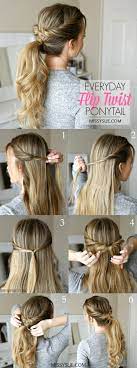 Easy Hairstyles Tutorials For Busy Women That Will Take You Less Than 5 Minutes Kolay Sac Modelleri Kiz Sac Modelleri Kendin Yap Sac Modelleri