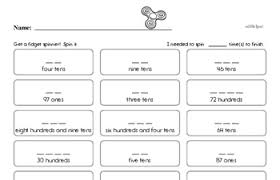 place value worksheets free printable math pdfs edhelper com