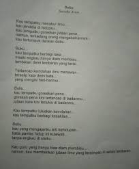 Kak Tolong Mintak Carikan Apa Apa Saja Majas Yg Terdapat Dalam Puisi Yg Berjudul Buku Brainly Co Id