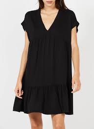 Robe manches courtes de la marque mamouchka taille s , noire et bas motifs kaki en très bon état très peu portée, élastique au dos qui m. Robe Courte Col V Nero Please Femme Place Des Tendances