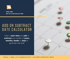 Online Add Or Subtract Date Calculator Tool In 2020 Subtraction Dating Ads