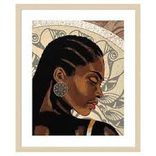 Trademark Fine Art "Midnight Botanical II" by Vision Studio  Framed with LED Light Floral Wall Art 24 in. x 16 in. WAG00950-B-LED