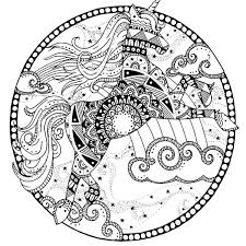 Mandalas Para Colorear De Unicornios
