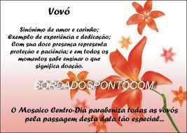Vô/vó, a vida só pode ser gerada onde existe vida. Desejo A Todas As Avos Um Feliz Dia Da Vovo Bordadospontocom