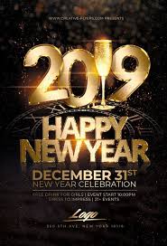 Elegant New Year Party Flyer Template Psd Creative Flyers Party Flyer New Years Party New Year S Eve Flyer