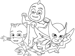 Es por ello que en blogitecno.com hemos. Pjmasks Heroes En Pijamas Para Colorear