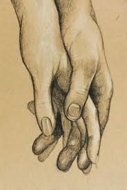 Cute Original Charcoal Drawing Of Hands Holding By Foxandthecrow Art Drawings Love Art