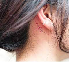 10 Discreet Places To Get A Tattoo Behind Ear Tattoos Flower Tattoo Ear Tiny Tattoos