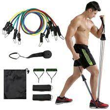 Master of muscle resistance bands speaks for itself. Kinzi Resistance Band Set With Door Anchor Ankle Strap Exercise Chart Carrying For Sale Online Ebay