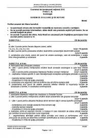 Teste rezolvate pentru reusita la examenul de titularizare in invatamantul prescolar (conform programei in vigoare) axata pe: Subiecte Bac Sociologie 2016