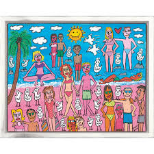 The american pop artist james rizzi, who has died aged 61 after suffering from a heart condition, was no creative trailblazer, but he achieved renown for his linear, childlike style. Being On The Beach Von James Rizzi Fancypics