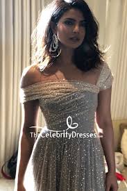Here, we've gathered all of the looks chopra wore before, during, and after her wedding to beau nick jonas. Priyanka Chopra A Line Sparkly Formal Dress Royal Wedding Reception Thecelebritydresses