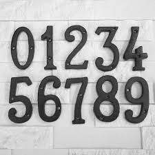 Use plate wires to hang them on the wall! 0 9 Metal Iron Number Signs Home House Doorplate Diy Cafe Hotel Decoration Numbers Sign Board Wall Door Decor Buy At The Price Of 1 85 In Aliexpress Com Imall Com