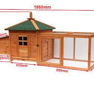 Gallinero De Madera De Pino Impregnada FSC 1,5x1,5x1,5 M