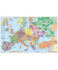 Karte von europa übersichtskarte regionen der welt. Strassen Und Postleitzahlenkarte Europa Stiefel