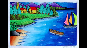 Mengabadikan sebuah pemandangan lautan bebas mungkin sudah menjadi kegemaran bagi sebagian orang yang hobi fotografi. Keren Bagus Cara Menggambar Pemandangan Pantai Laut Buat Pemula Cgw Ep 246 Oilpastel Fabercastell Mudah Cara Hebat Di 2020 Rabab Minangkabau