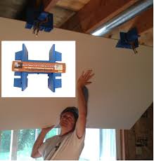 Drywall Installation Tool An Easy Better And Affordable Way To Hang D Drywall Installation Drywall Drywall Lift
