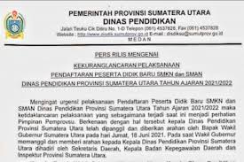 Pengumuman dan pendaftaran ppd sumut tingkat sma negeri,. Aplikasi Ppdb Error Disdik Sumut Rilis Jadwal Terbaru Milenial