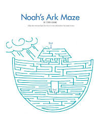 Las fichas de laberintos son una gran opción a la hora de trabajar la falta de atención en niños. Pin By Alejandra Rivera On Other Noahs Ark Vacation Bible School Bible School