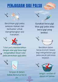 Wajib memberus gigi sebelum tidur mengamalkan teknik memberus gigi yang betul gosok gusi dengan lembut untuk menjaga kesihatan gusi hadkan makanan dan minuman. Cara Penjagaan Gigi Palsu Yang Klinik Pergigian Syiiz Facebook