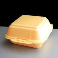 • 2012 ban on expanded polystyrene food containers. Hp6 Polystyrene Large Take Away Burger Box