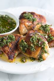 Chimichurri Chicken Thighs Recipe Recipe Chimichurri Chicken Chicken Thigh Recipes Chimichurri