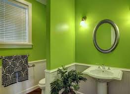 Lime Green Energizes Interiors Both Large And Small Perfect For A Poorly Lit Room Many Homeowners Us Bright Green Bathroom Green Bathroom Lime Green Bathrooms