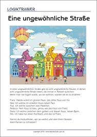 eine ungewohnliche strasse logiktrainer mit losungen denksportaufgabe fur kinder als gratis pdf vorlagen zu denksportaufgaben logik ratsel begabtenforderung