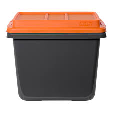 Your search for best heavy duty storage bins will be displayed in a snap. Hefty Hi Rise Heavy Duty 32 Qt Latch Storage Bins Orange Gray Walmart Com Walmart Com