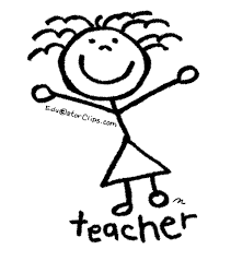 Lecturer teaching children primary, elementary education. Stick Figure Teacher Clip Art By Mark A Hicks Educatorclips Com Stick Figures Figures Stick