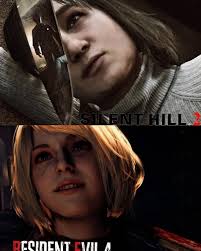 Dahlia Gilespi, Pyramid Head, manequens her daughter was burned and cursed  similar to Alessa is Ringu footage takes place in silent hill?