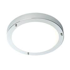 If the fitting is 240v a 30ma rcd must be used to protect the circuit. Saxby Portico Round Led Bathroom Ceiling Light Chrome 9w 650lm Bathroom Ceiling Lights Screwfix Com