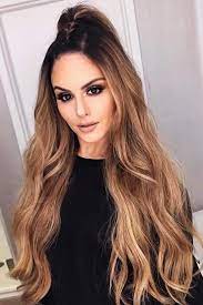 34 Quick And Easy Half Ponytail Hairstyles For Straight And Curly Hair Half Ponytail Ponytail Hairstyles Braided Hairstyles Easy