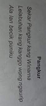 Karena ibu ku adalah seorang guru maka aku tanya pertanyaan yang kamu berikan ini. Sebutna Guru Wilangan Lan Guru Lagune Gatra Kaping Telu Tembang