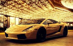 It's the ultimate huracan road car. Gold Cool Car Wallpapers
