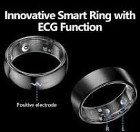 NORTH EDGE AI Health Analysis ECG Monitoring Smart Ring Blood pressure  Blood oxygen Temperature 24-hour Health Monitoring Sleep Monitoring Work On  ...