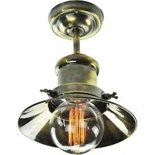 Adjustable knuckles and knurled lamp holders complete the authentic look. Edison Semi Flush Ceiling Light In Industrial Nautical Design