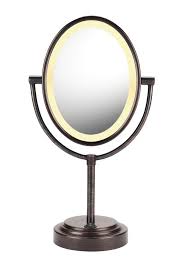 Conair Doublesided Lighted Makeup Mirror Lighted Vanity Makeup Mirror 1x 7x Magnification Oiled B Makeup Mirror With Lights Makeup Mirror Mirror With Lights