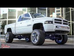1999 6 speed 2nd gen cummins with upgraded turbo on 14 wide forces! Second Gen Dodge Ram 2500 On A 6 Inch Candy Blue Lift And 22x14 American Forces Youtube