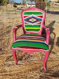 custom pink and green serape victorian chair etsy western furniture victorian chair rustic furniture