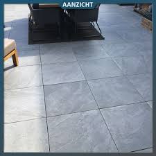 keramische tuintegel slate antracite 60x60x2 cm castelvetro tuintegels tuin bestrating tuin en terras