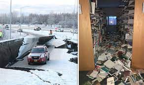 Penney building, 5th avenue and downing street, anchorage, alaska, partly collapsed by the march 28, 1964 earthquake. Alaska Earthquake A Thousand Aftershocks Hit Anchorage Since Friday Science News Express Co Uk