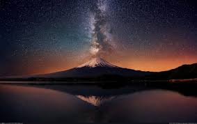 Pic. Way Japan Fuji Milky Fiji, 371949B – [Earthporn] The Milky Way  behind Mt. Fiji, Japan [2000x1250]