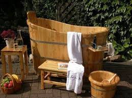 Turuc Sauna Tauchbecken Badebottich Zuber Badezuber Saunatauchbecken L 130cm Holzbadewanne Badebottich Badezuber