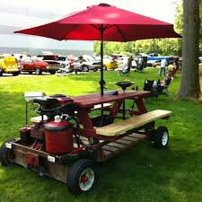 Motorized Pickneck Table Picnic Table Picnic Cool Things To Build
