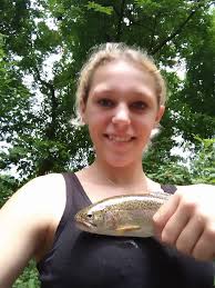 Trout hatching at the farm today