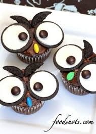 Adorable Owl Cupcakes Owl Cupcakes Oreo Cupcake Recipe Cupcake Recipes